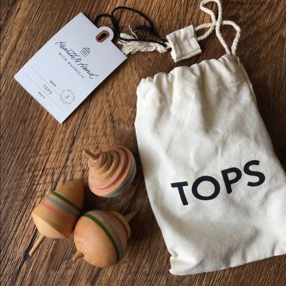 Hearth & Hand Toys Hearth Hand Wooden Toy Top Set Poshmark
